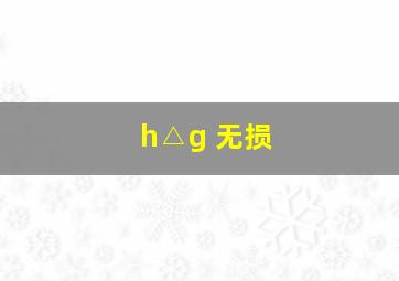 h△g 无损